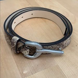 Banana Republic Leather belt - snake skin design